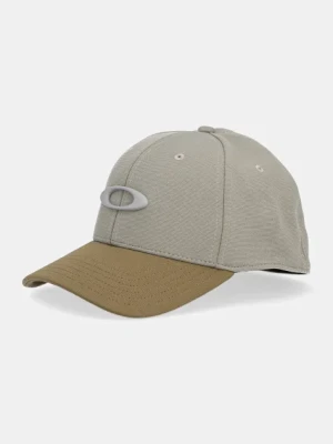 Oakley czapka z daszkiem kolor zielony z aplikacją 911545.BCM
