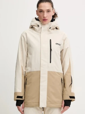 Oakley kurtka narciarska TNP TBT kolor beżowy FOA500472