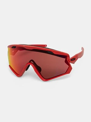 Oakley okulary przeciwsłoneczne Wind Jacket 2.0 kolor czerwony OO9418