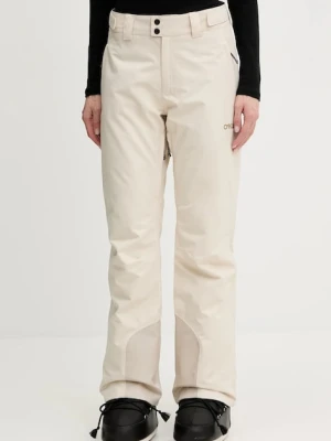 Oakley spodnie narciarskie JASMINE kolor beżowy FOA500128
