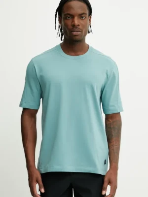 Oakley t-shirt ALL DAY męski kolor turkusowy gładki FOA406167