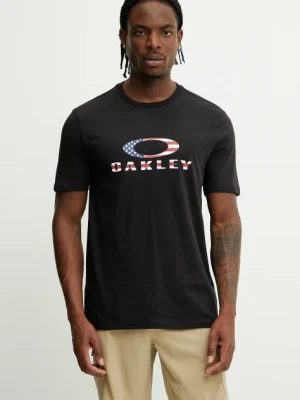 Oakley t-shirt bawełniany BARK 2.0 męski kolor czarny z nadrukiem FOA402167