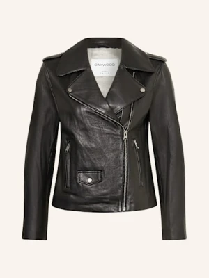 Oakwood Kurtka Skórzana Loula schwarz