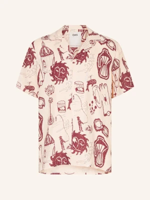 Oas Koszula Z Klapami Cantina Comfort Fit Z Lnu weiss