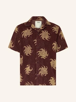 Oas Koszula Z Klapami Mocha Ember Comfort Fit Z Frotte braun