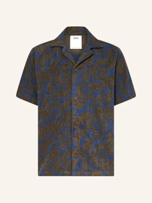 Oas Koszula Z Klapami Morel Puzzlotec Comfort Fit Z Frotte gruen