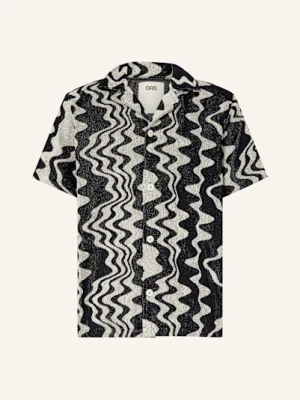 Oas Koszula Z Klapami Nero Verve Comfort Fit Z Frotte schwarz