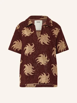 Oas Koszulka Polo Z Materiału Frotte Mocha Ember Jaffa braun