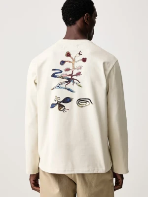 OAS longsleeve męski bawełniany beżowy