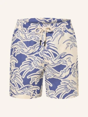 Oas Szorty Lniane Rouge Porto blau