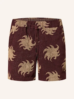 Oas Szorty Z Materiału Frotte Mocha Ember braun