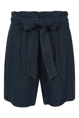 Oatley damskie szorty z domieszką lnu - Navy Mountain Warehouse