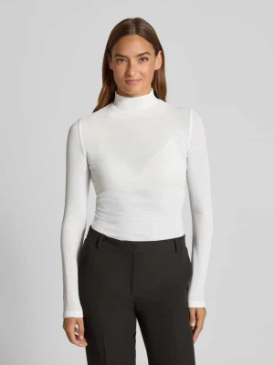 Obcisła bluzka z długim rękawem z cekinowym obszyciem model ‘DRISILA’ HUGO