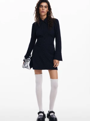 Obcisła sukienka w paski Desigual