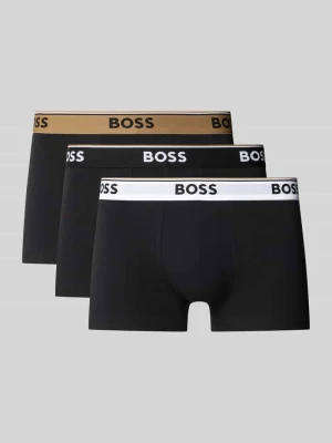Obcisłe bokserki o kroju regular fit z mieszanki bawełny i elastanu w zestawie 3 szt. Boss