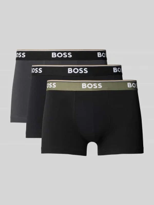 Obcisłe bokserki o kroju regular fit z mieszanki bawełny i elastanu w zestawie 3 szt. Boss