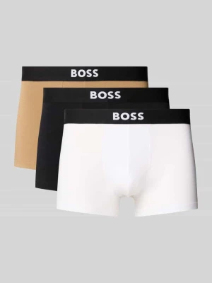 Obcisłe bokserki o kroju regular fit z mieszanki bawełny i elastanu w zestawie 3 szt. Boss
