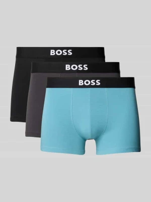 Obcisłe bokserki o kroju regular fit z mieszanki bawełny i elastanu w zestawie 3 szt. Boss