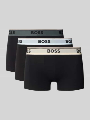 Obcisłe bokserki o kroju regular fit z mieszanki bawełny w zestawie 3 szt. Boss