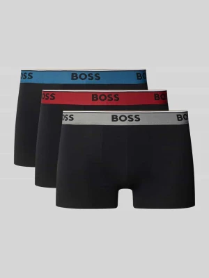 Obcisłe bokserki o kroju regular fit z mieszanki bawełny w zestawie 3 szt. Boss
