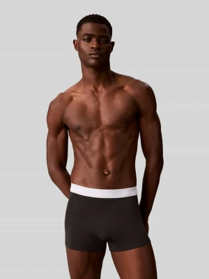 obcisłe bokserki o kroju regular fit z mieszanki bawełny w zestawie 3 szt. Calvin Klein Czarny