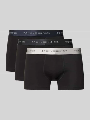 Obcisłe bokserki o kroju regular fit z mieszanki bawełny w zestawie 3 szt. w pudełku prezentowym Tommy Hilfiger