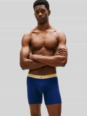 obcisłe bokserki o kroju regular fit z mieszanki bawełny w zestawie 3 szt. Tommy Hilfiger Granatowy