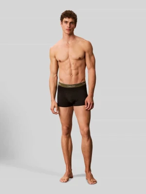 Obcisłe bokserki o kroju relaxed fit z mieszanki bawełny w 5‑pakiecie Calvin Klein Czarny