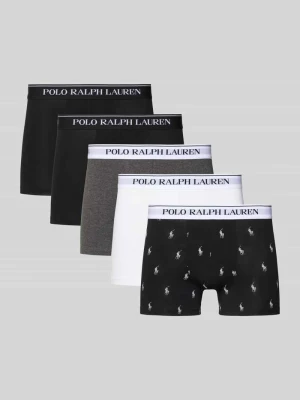 Obcisłe bokserki o kroju skinny fit z Mieszanka bawełny w Zestaw 5 szt. Polo Ralph Lauren Underwear