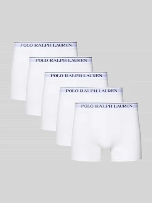 Obcisłe bokserki o kroju skinny fit z Mieszanka bawełny w Zestaw 5 szt. Polo Ralph Lauren Underwear