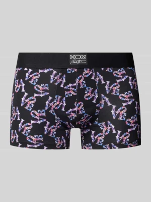 obcisłe bokserki o kroju slim fit z mieszanka bawełny model 'Pop Love' HOM Czarny