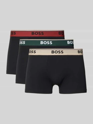 Obcisłe bokserki o kroju slim fit z mieszanki bawełny w zestawie 3 szt. Boss