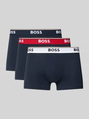 Obcisłe bokserki o kroju slim fit z mieszanki bawełny w zestawie 3 szt. Boss