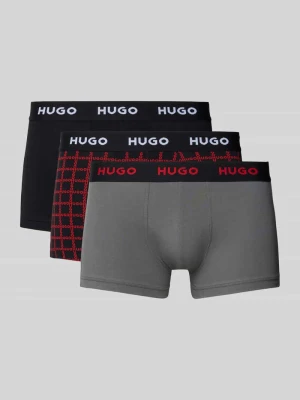 Obcisłe bokserki o kroju slim fit z mieszanki bawełny w zestawie 3 szt. HUGO