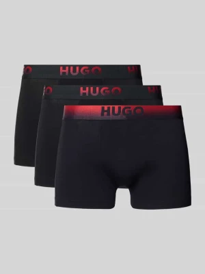 Obcisłe bokserki o kroju slim fit z mieszanki bawełny w zestawie 3 szt. HUGO