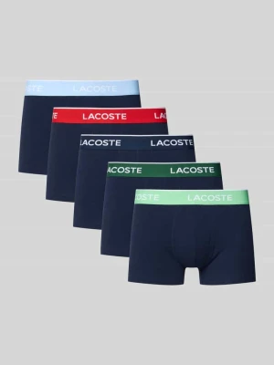 Obcisłe bokserki o kroju slim fit z mieszanki bawełny w zestawie 5 szt. Lacoste