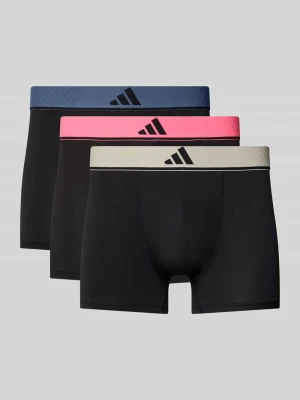 Obcisłe bokserki o kroju slim fit z wyhaftowanym logo model ‘Active’ w zestawie 3 szt. adidas Sportswear