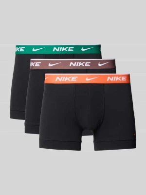 obcisłe bokserki o kroju slim fit z wyhaftowanym logo model 'Essential' Nike Czarny