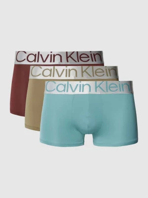 Obcisłe bokserki w zestawie 3 szt. model ‘Low Rise Trunk 3PK Steel’ Calvin Klein Underwear