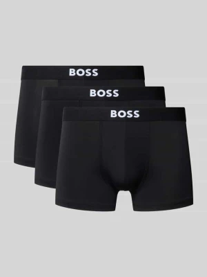 Obcisłe bokserki z elastycznym pas z logo model 'MICRO ONE' Boss Czarny