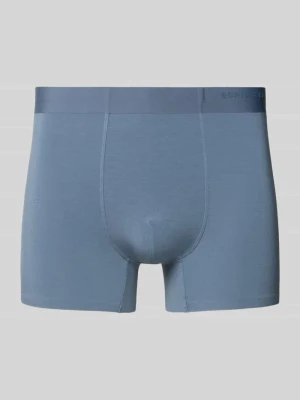 Obcisłe bokserki z elastycznym pasem i detalem z logo Schiesser