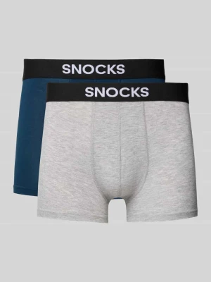 Obcisłe bokserki z elastycznym pasem w zestawie 2 szt. Snocks