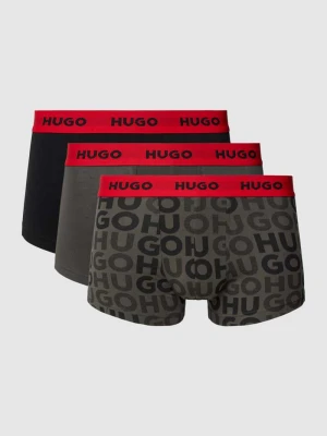 Obcisłe bokserki z elastycznym pasem z logo HUGO