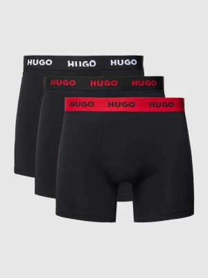 Obcisłe bokserki z elastycznym pasem z logo w zestawie 3 szt. HUGO
