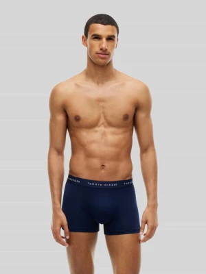 Obcisłe bokserki z elastycznym pasem z logo w zestawie 3 szt. Tommy Hilfiger Ciemnoniebieski