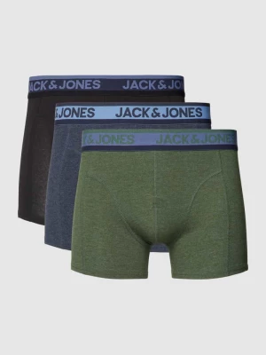 Obcisłe bokserki z elastycznym paskiem w zestawie 3 szt. model ‘CARLOS’ jack & jones