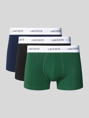 Obcisłe bokserki z mieszanki bawełny w zestawie 3 szt. Lacoste Zielony