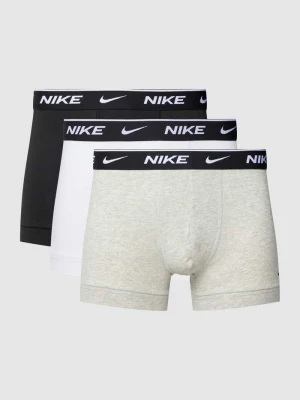 Obcisłe bokserki z elastycznym paskiem z logo w zestaw 3 szt. Nike