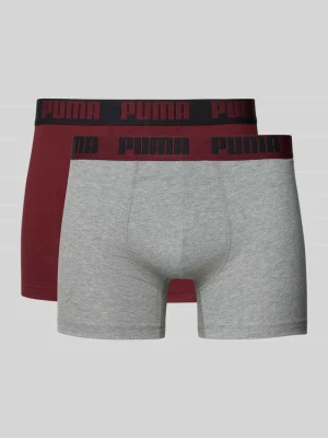 Obcisłe bokserki z elastycznym paskiem z logo w zestawie 2 szt Puma