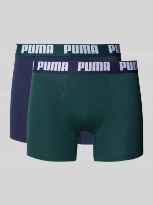 Obcisłe bokserki z elastycznym paskiem z logo w zestawie 2 szt Puma